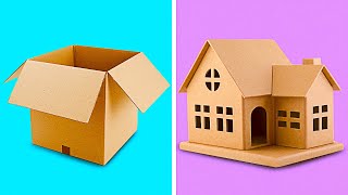 25 INCREDIBLE CARDBOARD CRAFTS TO MAKE AT HOME  Recycling Projects by 5Minute Decor [upl. by Pruter335]