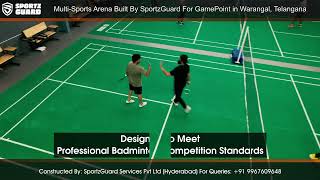 MultiSports Arena Built By SportzGuard Gamepoint in Warangal  Telangana [upl. by Ateuqahs327]