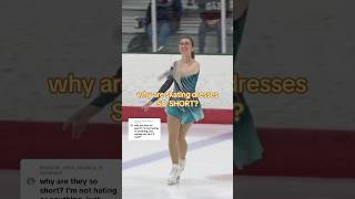 why are figure skating dresses SO SHORT 😳 iceskater figureskating figureskater iceskating [upl. by Alarise]