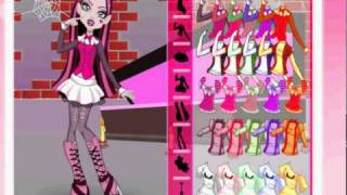 Monster High  Draculaura DRESS UP [upl. by Ailama]