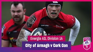 City of Armagh v Cork Constitution  EnergiaAIL Highlights Mens Div 1A Rd 6 [upl. by Eiramassenav]