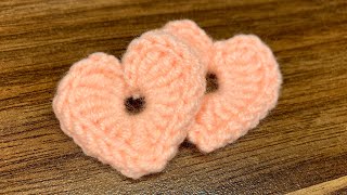 How to Crochet a Heart ♥️  Easy Crochet Heart Tutorial [upl. by Ahsineg]