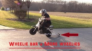 We made a wheelie bar lets see how it works [upl. by Sidwohl]