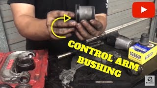 How to replace control arm bushings [upl. by Ahslek]