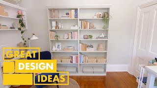 DIY Bookcase Makeover  DIY  Great Home Ideas [upl. by Alvinia495]