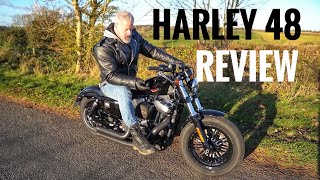 Harley Davidson Sportster Forty Eight Full Review W Cobra Speedster 909 [upl. by Brawley]