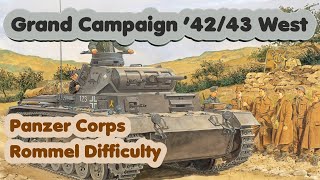 Panzer Corps West 10 Salerno Counter Attack Grand Campaign 4243 Rommel Difficulty [upl. by Neahs]