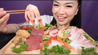 SASHIMI PLATTER ASMR EATING SOUNDS NO TALKING  SASASMR [upl. by Atinot673]