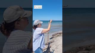 Process Highlights at Fort Niagara Beach 🌊 pleinairillusion lakeontario niagarariver [upl. by Adrienne]