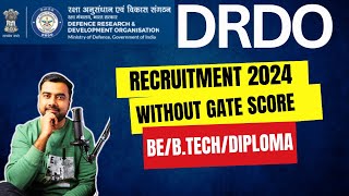 DRDO Recruitment 2024 for GradulateDiploma Apprentice  PSU Job [upl. by Penny227]