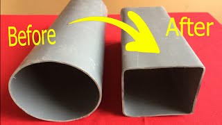 Converting PVC pipes to square plastic pipes is very simple  Pvc Pipe Craft Ideas  KENCRAFT [upl. by Vincelette]