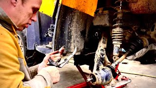 2006 Can Am Outlander 800 SwingTrailing Arm Removal with Puller [upl. by Chem236]