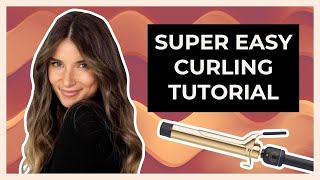 Curling Hair With A Curling Iron  For Beginners  How To Add Volume With A Curling iron [upl. by Nahor740]