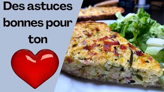 Quiche light Recette IG bas  Quiche Courgettes amp Bacon [upl. by Deacon]