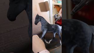 RDR2 Silver Dapple Pinto Breyer Custom horse art breyer reddeadredemption horseart painting [upl. by Subocaj]