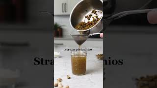 Homemade Pistachio Syrup for the Best Iced Latte ☕ recipe shorts coffeesyrup [upl. by Kathryn]