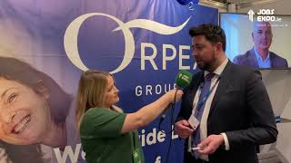 Orpea Group exhibited at Jobs Expo Dublin on 26th March 2022 [upl. by Ehcor6]