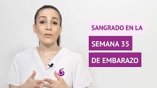 ¿Es normal un sangrado en la semana 35 de embarazo [upl. by Mccormick]