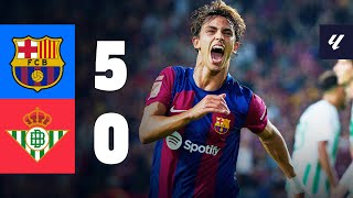 BARÇA 50 BETIS  LALIGA 202324 MD5 [upl. by Aaron]