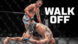 The Greatest UFC WALK OFF KNOCKOUTS 😡 [upl. by Amsirhc]