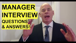 MANAGER Interview Questions and Answers How to PASS a Management Job Interview [upl. by Barabas]