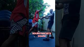 DOUBLE MACHETE DISARM short FMA kids evolution training work [upl. by Lebasile635]