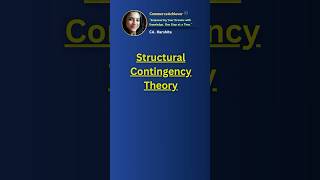 Structural Contingency Theory  Theory by Tom Burns and GM Stalker’s  CommerceAchiever [upl. by Dorrej]