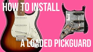 The EASIEST Strat upgrade How To Install A Loaded Pickguard [upl. by Ztnaj]