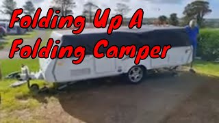 Folding Up A Folding Camper [upl. by Dubois]