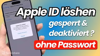 Apple ID löschen  Apple ID aus Sicherheitsgründen gesperrt Apple ID deaktiviert und gesperrt [upl. by Pember]