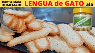 LENGUA DE GATO  ala Good Shepherd Baguio  Buttery and Crispy Cookies  Pang Negosyo [upl. by Flss]