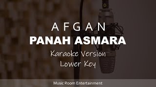 Panah Asmara  Afgan Karaoke Songs With Lyrics  Lower Key [upl. by Ahsikar286]