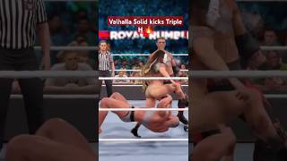 Valhalla Solid kicks tripleh wwe2k24malevsfemale wwe2k24gameplay wwenxt wweraw smackdawn nxt [upl. by Yornoc691]