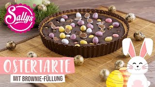 Ostertarte mit BrownieFüllung  backen mit Iris  Sallys Welt [upl. by Deeas273]