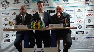 20171119 Kassel Huskies  Heilbronner Falken 30  Pressekonferenz [upl. by Saeger]