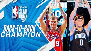 EVERY DUNK From Mac McClungs BackToBack ATTSlamDunk Championships 🏆 [upl. by Trammel]