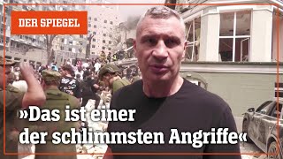 Kinderklinik bei Luftangriff auf Kiew getroffen  DER SPIEGEL [upl. by Aitnas214]