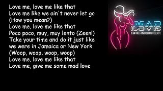 Sean Paul David Guetta  Mad Love ft Becky G Lyrics [upl. by Nelson697]