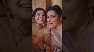 Abhira Aka Samridhi Shukla and Kajal Aka Preeti Puri Choudhary New Offscreen Video yrkkh shorts [upl. by Ciri409]