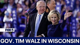 Gov Tim Walz Campaigns in Superior Wisconsin [upl. by Reppart]