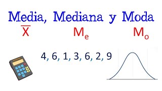 📈 Calcular Media Mediana y Moda 📏 Medidas de Tendencia Central 📊 Fácil y Rápido  MATEMÁTICAS [upl. by Anabahs]