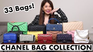 MY ENTIRE CHANEL BAG COLLECTION  New Bag Unboxing 33 Bags  Mod Shots [upl. by Caldeira]