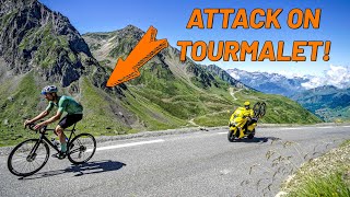 Can I DROP them On Col du Tourmalet  Stage 3 Haute Route Pyrenees [upl. by Nameerf]