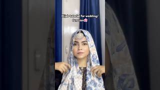 Hijab tutorial for weddingfunction  hijab tutorial for party  new hijab tutorial shorts [upl. by Eineeuq]