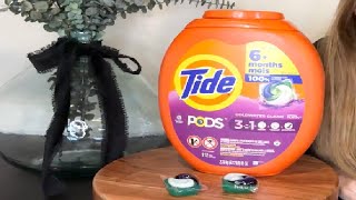 Tide PODS Laundry Detergent Soap Pods Spring Meadow Scent Review [upl. by Teodoor]