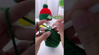 Crochet Christmas Hat crochetpatterns crochet crochetwinterhat christmashat [upl. by Vasiliki523]