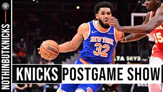 Knicks fall below 500 in loss to the Hawks [upl. by Klara]