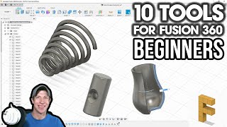 Getting Started with Fusion 360 Part 3  Modeling with SOLID TOOLS [upl. by Okihsoy]