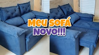 SOFÁ RETRÁTIL E RECLINAVEL CAMA INBOX DE 150cm Resenha  Ana Claudia [upl. by Greenwell]