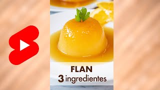 FLAN de NARANJA con solo 3 Ingredientes 🍊 [upl. by Ttereve]